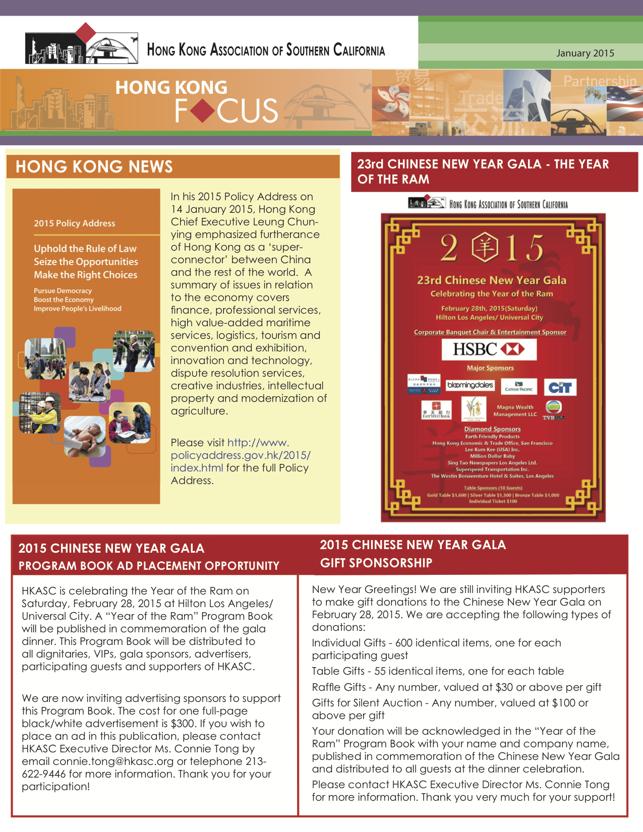 Newsletter January 2015