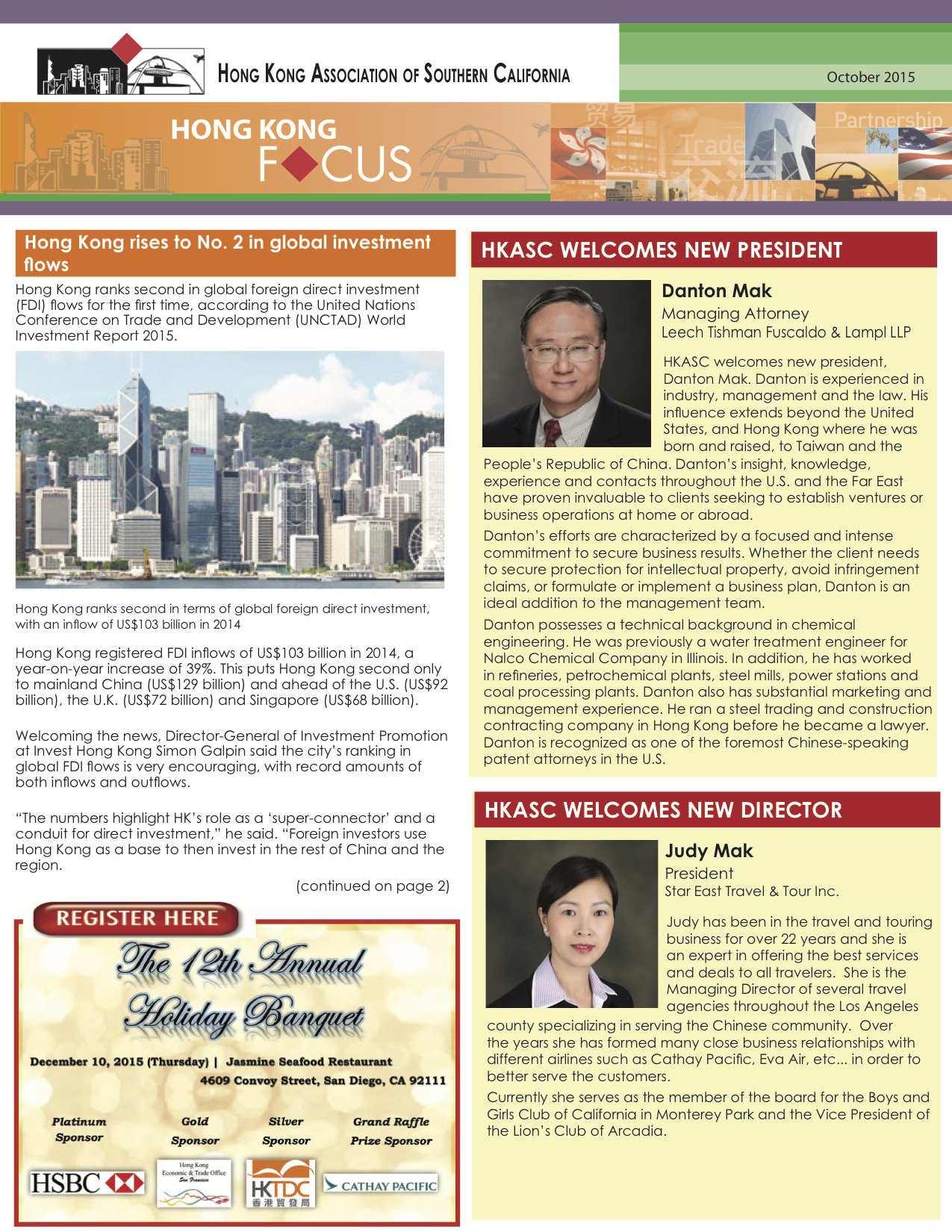 Newsletter October 2015