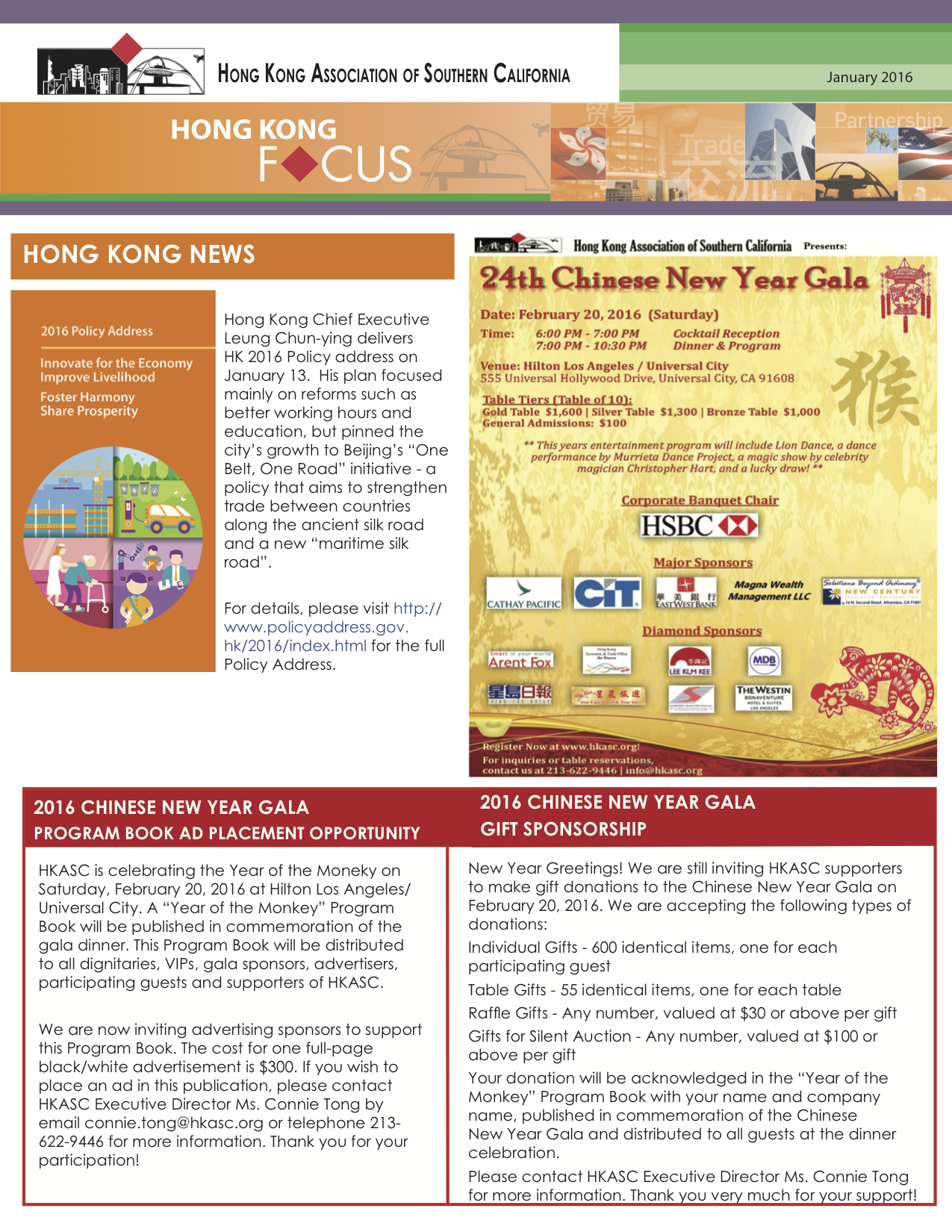 Newsletter January 2016