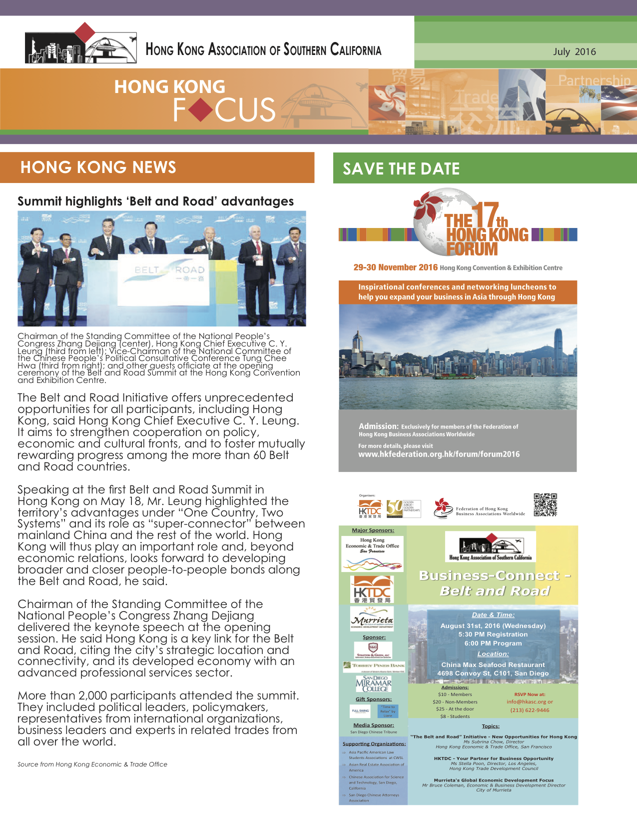 Newsletter July  2016